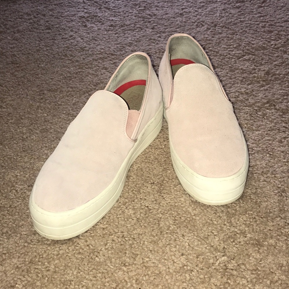 High-Rise Millennial Pink Slip Ons